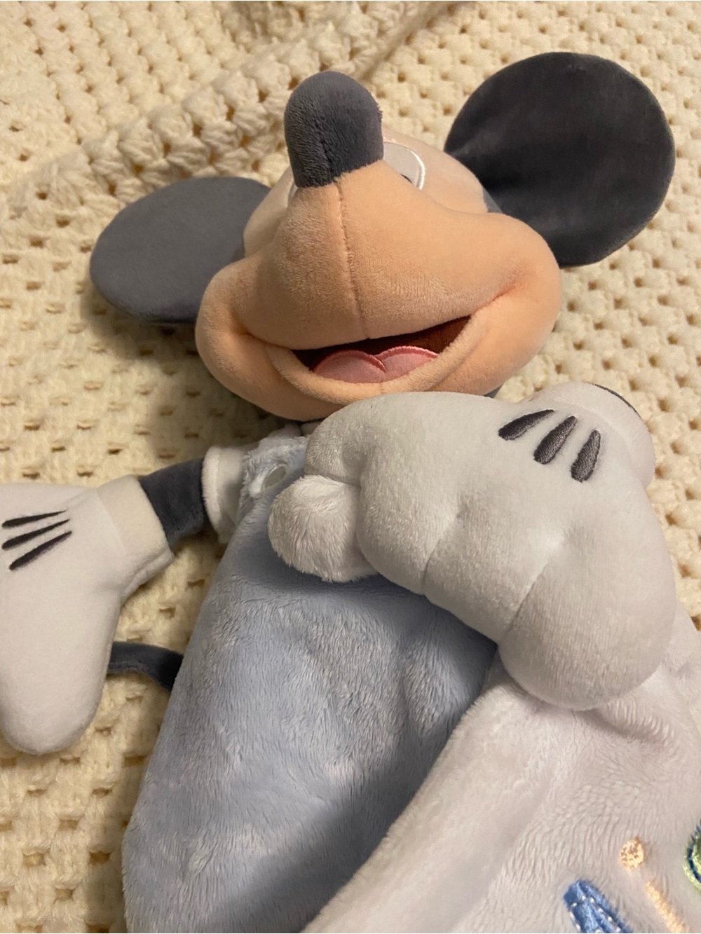 Disney Mickey Mouse Plush in Light Blue and Black - Picture 6 of 6
